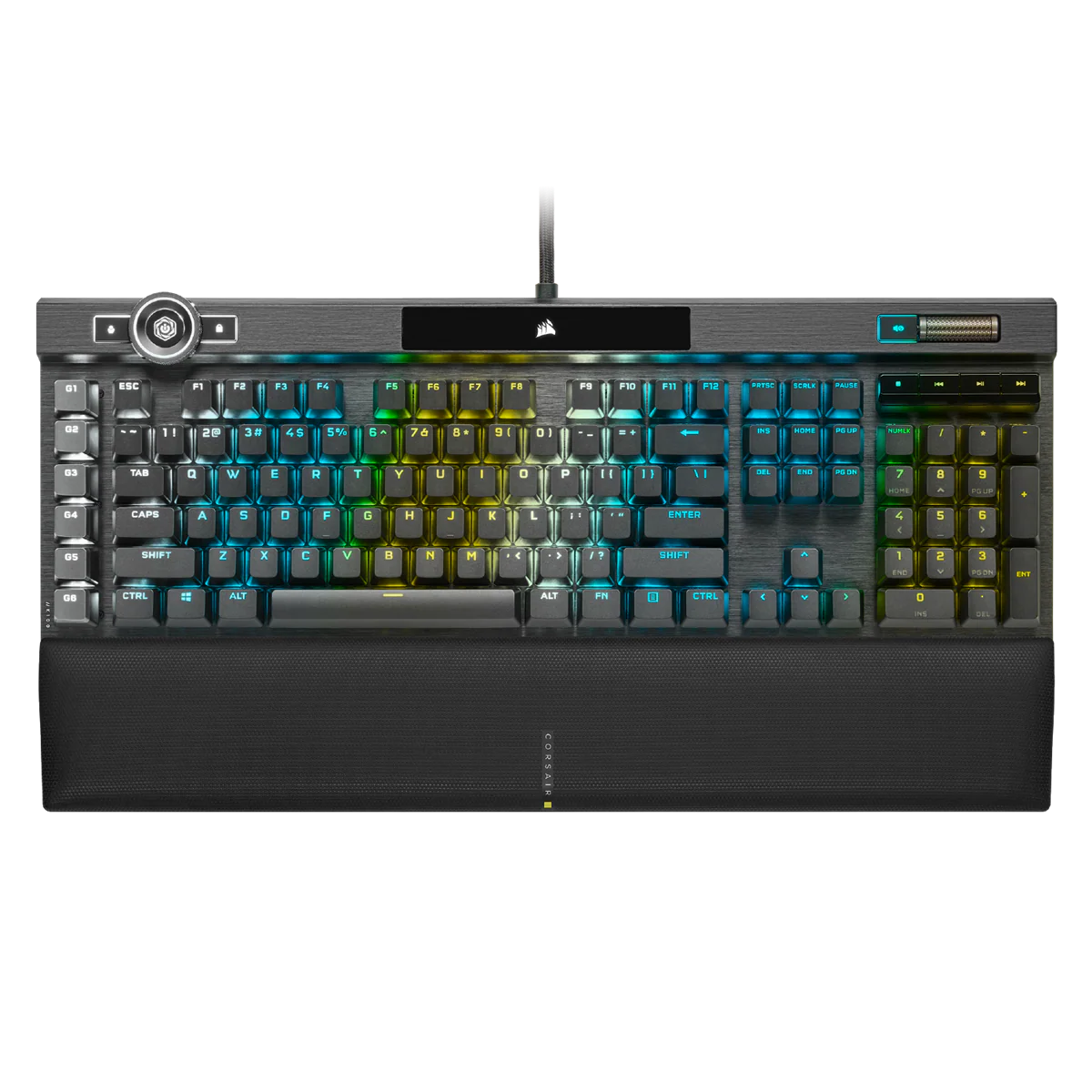 CORSAIR– Optisch-mechanische Gaming-K100-RGB-Tastatur