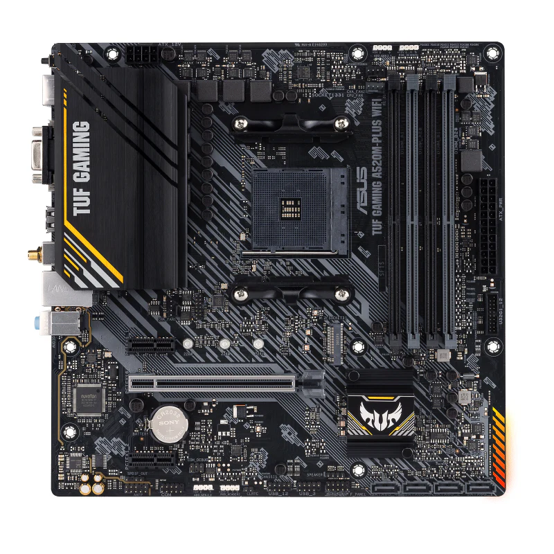 ASUS TUF GAMING A520M-PLUS (WI-FI) (mATX. A520. AM4)