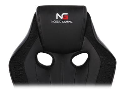 Nordic Challenger Comfort Gaming-Stuhl Schwarz– PU-Leder– Bis zu 120 kg
