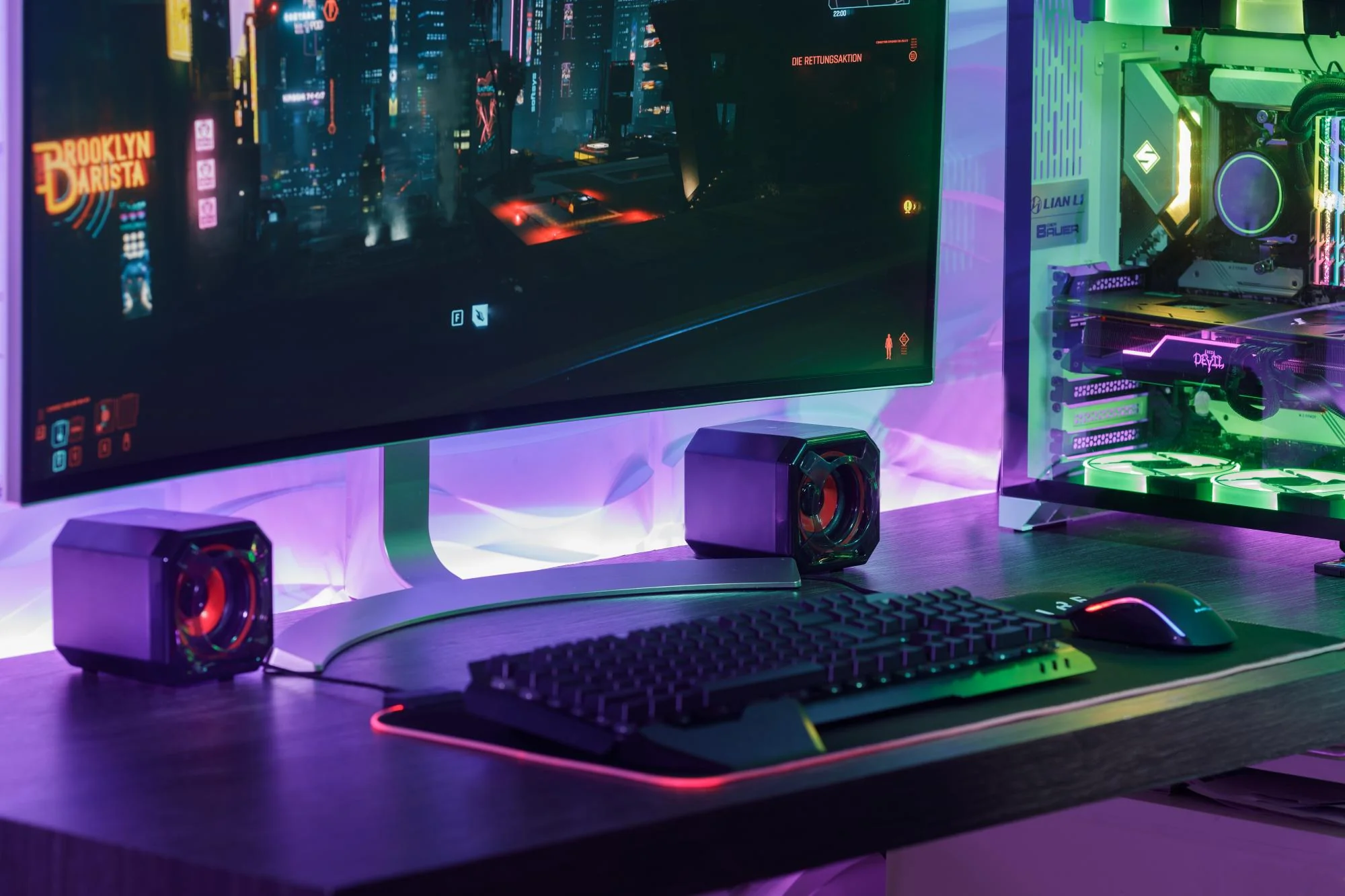 SUREFIRE - Gator Eye Gaming Højttaler. Rød