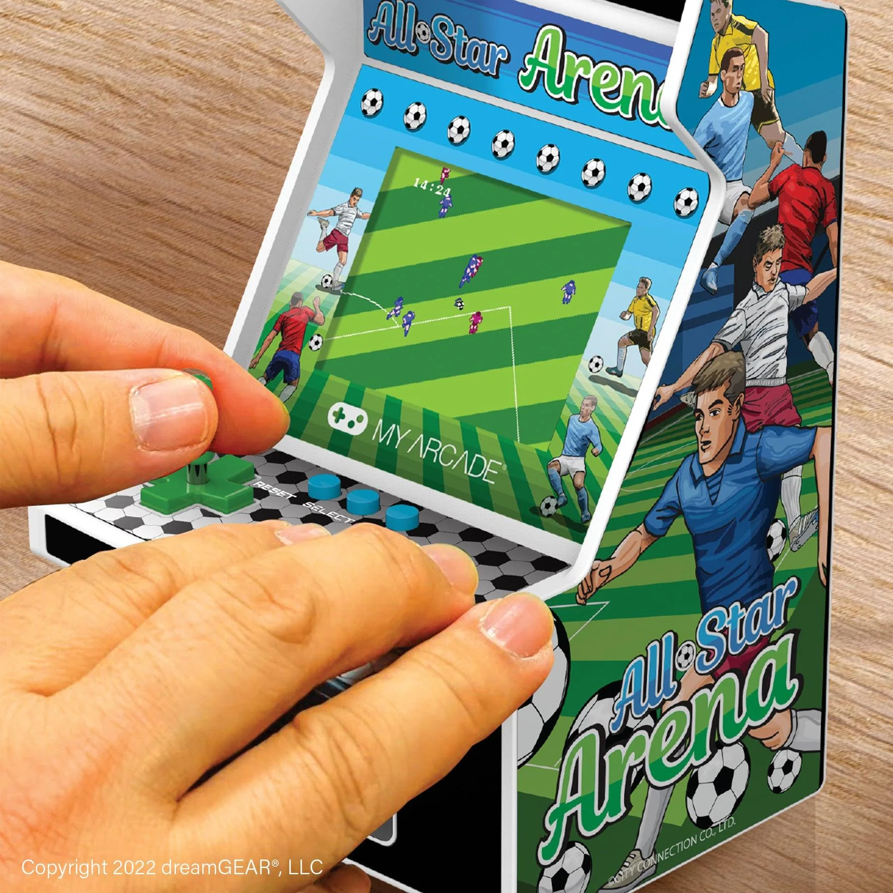 MY ARCADE. MICRO PLAYER 6.75 ALL-STAR ARENA COLLECTIBLE RETRO (307 GAMES IN 1). WHITE