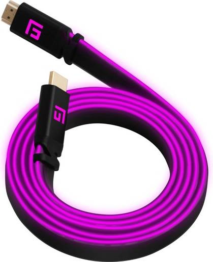 FLOATING GRIP 1.5M HIGH-SPEED LED HDMI CABLE V2.1 - PINK