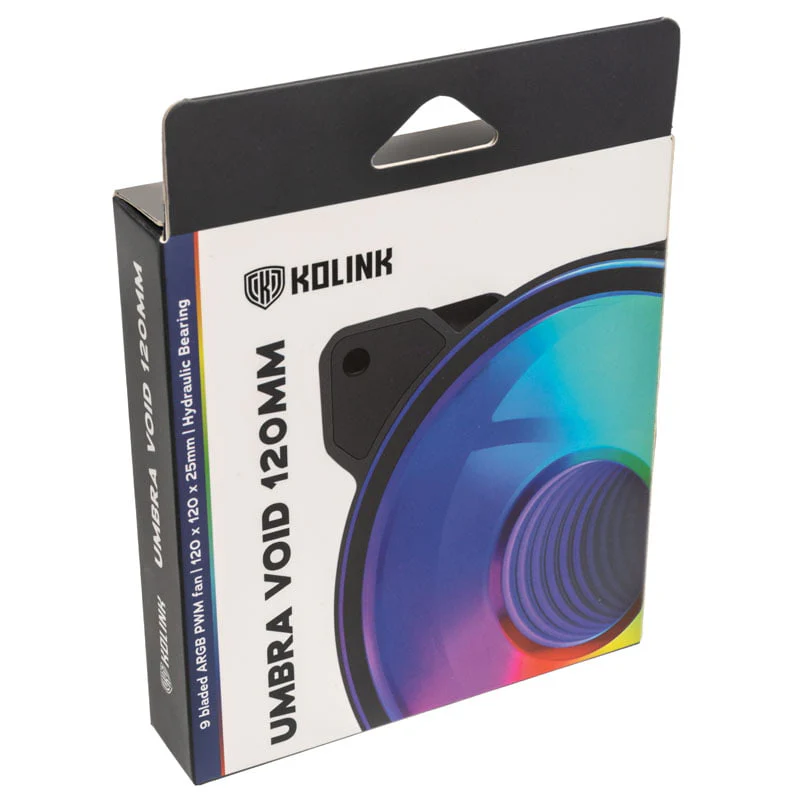 Kolink Umbra Void HDB ARGB LED-PWM-Gehäuselüfter– 120 mm