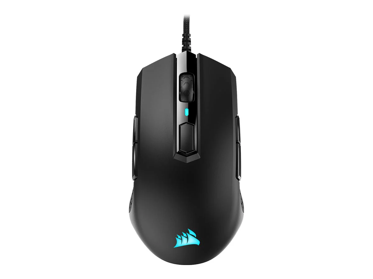 CORSAIR Gaming M55 RGB PRO Optisches Kabel Schwarz
