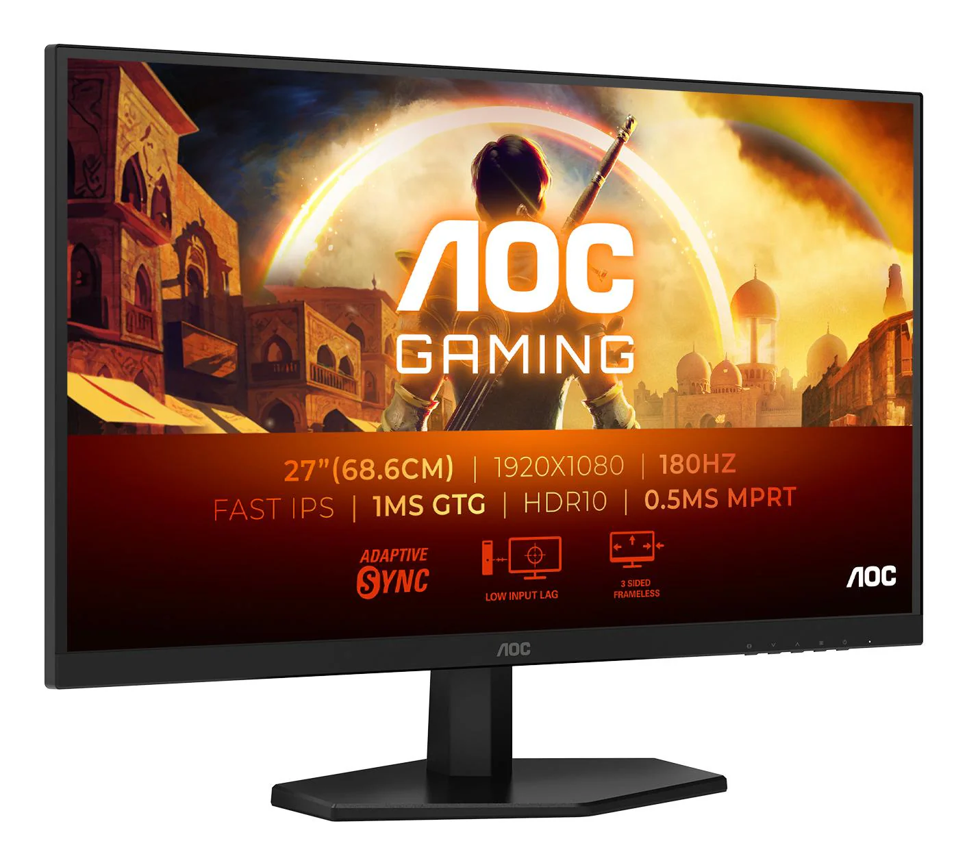 AOC 27G42E Gaming Monitor 27 IPS 1920x1080/16:9/1ms/300cd/m2/ HDMI