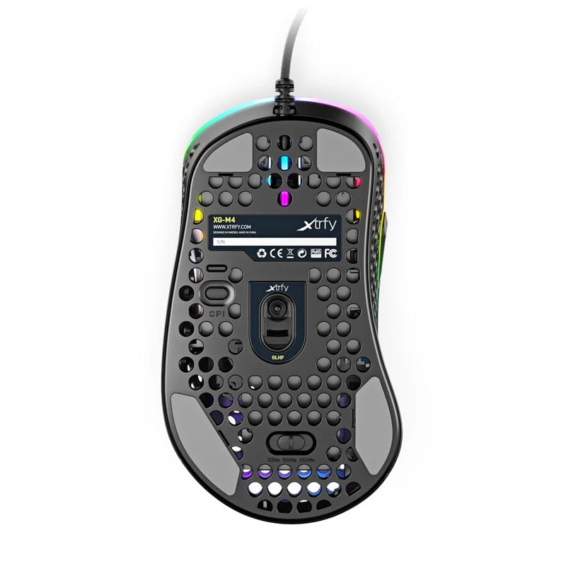 Xtrfy M4 RGB. Gaming-Maus. Schwarz