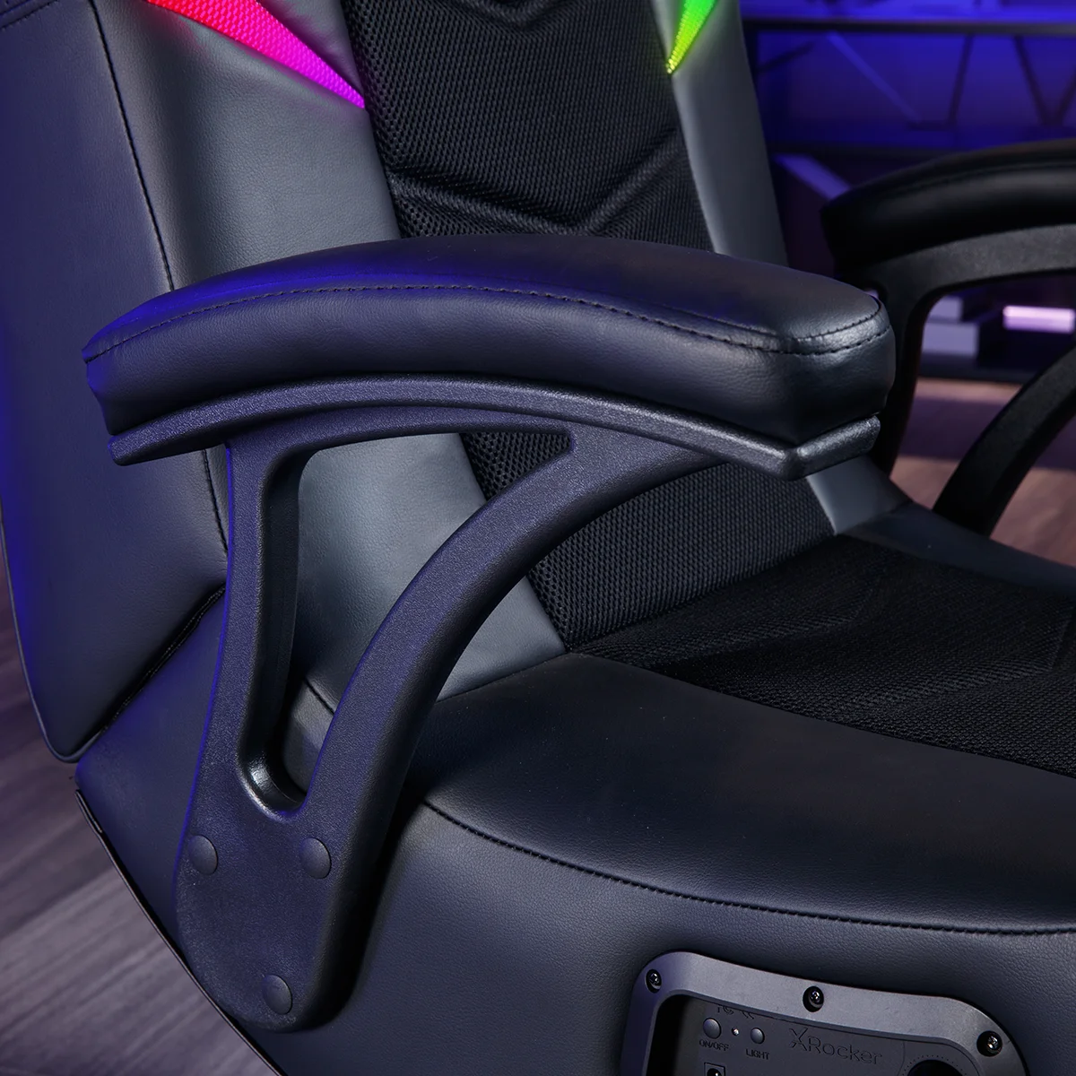 X Rocker Nemesis RGB Pedestal Gaming Chair, Black