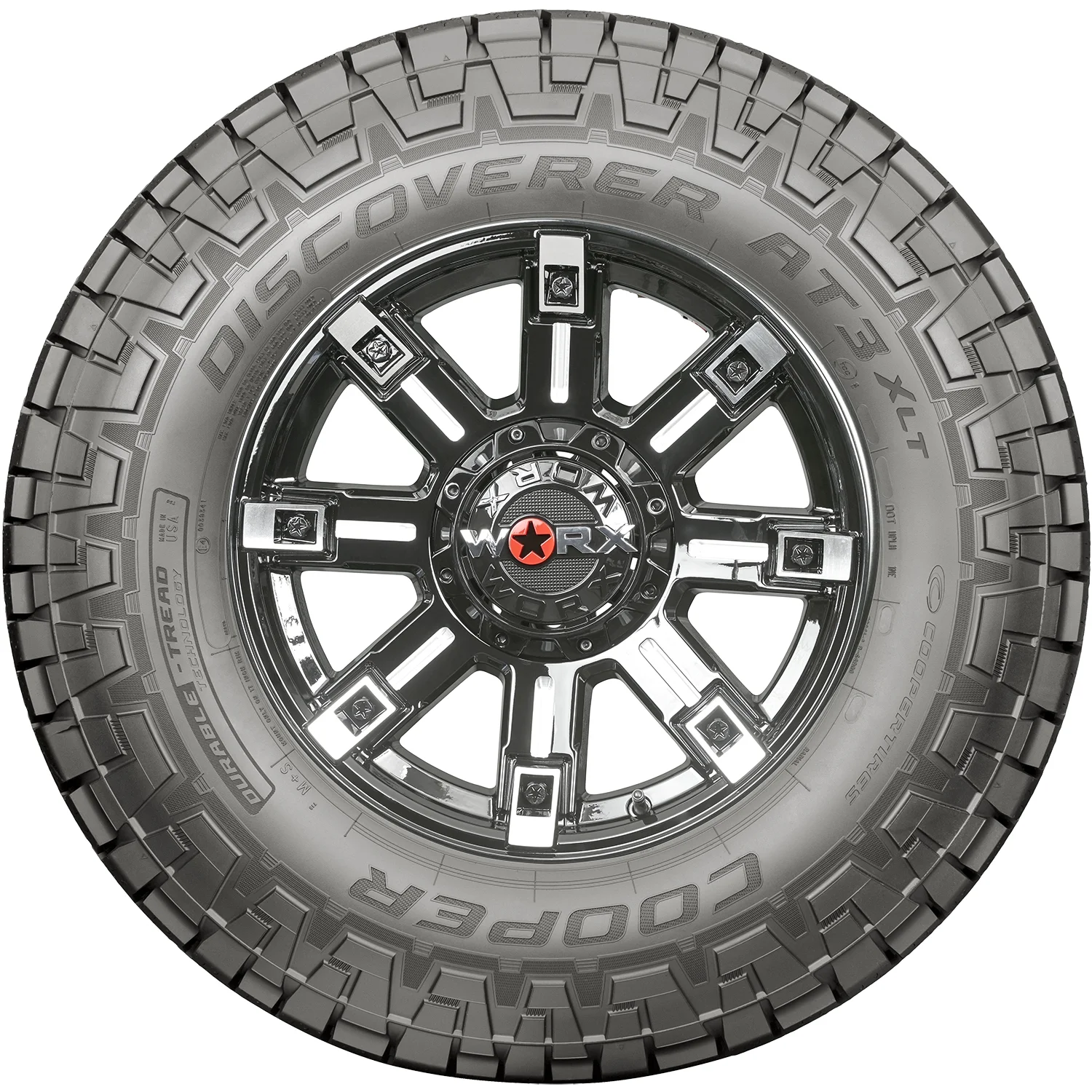 Set of 4 (FOUR) Cooper Discoverer AT3 XLT LT 275/65R20 Load E (10 Ply) AT A/T All Terrain Tires Fits: 2020-23 GMC Sierra 2500 HD AT4, 2011-22 Ford F-250 Super Duty Lariat