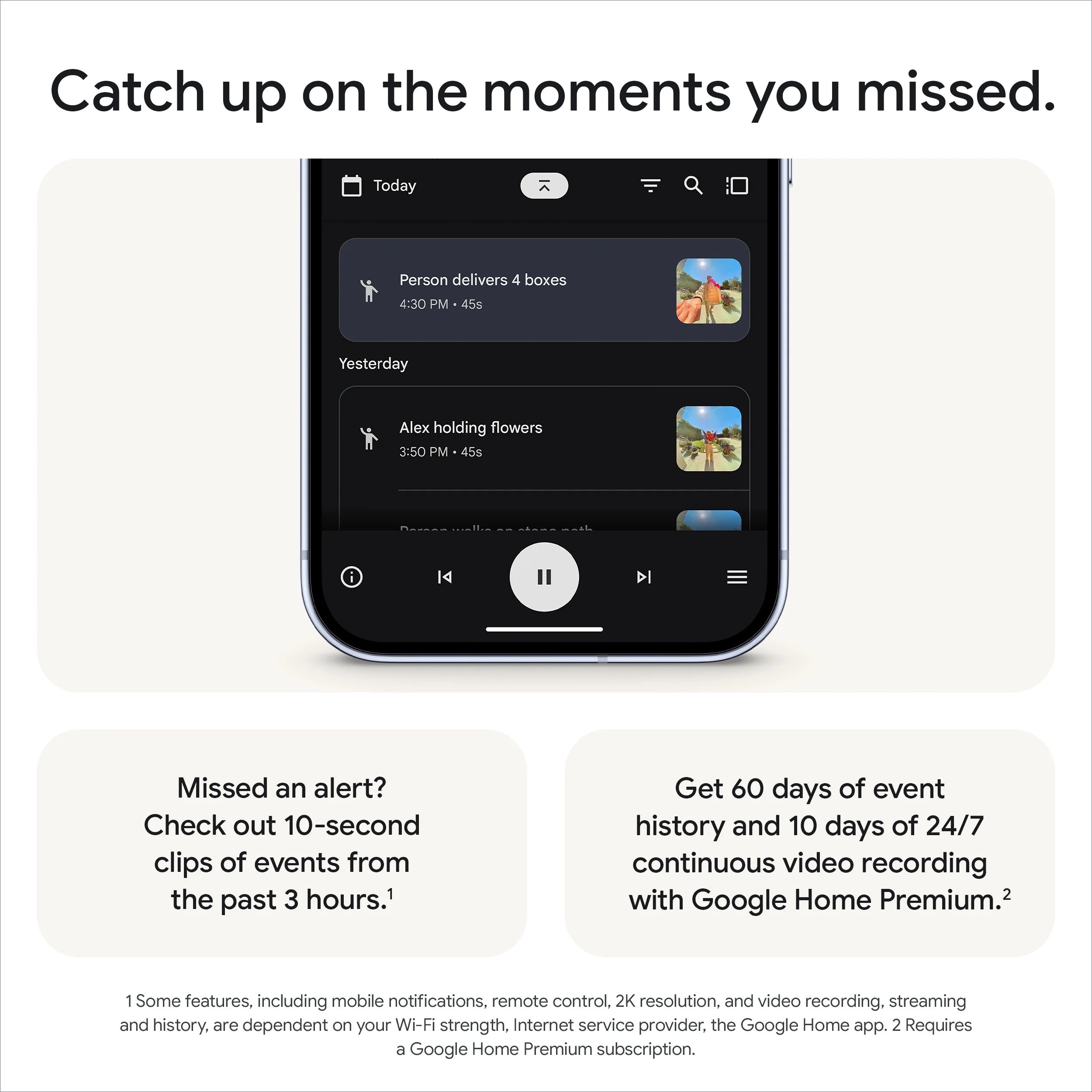 Google Nest Doorbell (Wired, 3rd Gen) - Video Doorbell Camera with 2K Video - Works with Google Home - With Gemini - Linen