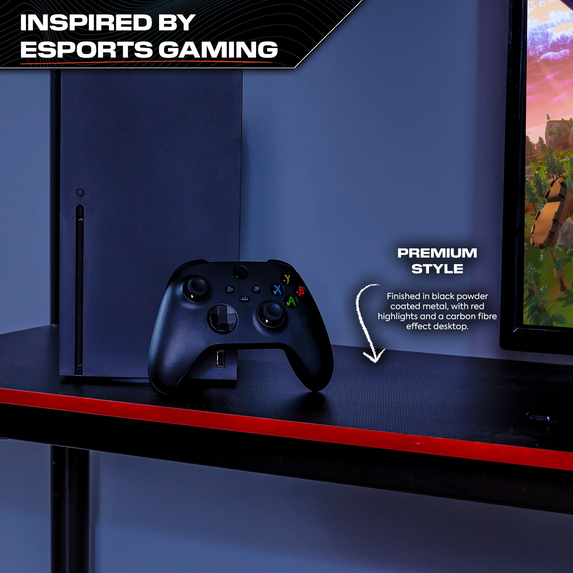 X Rocker HQ Gaming Bunk Bed with LED Lighting, Black, Twin